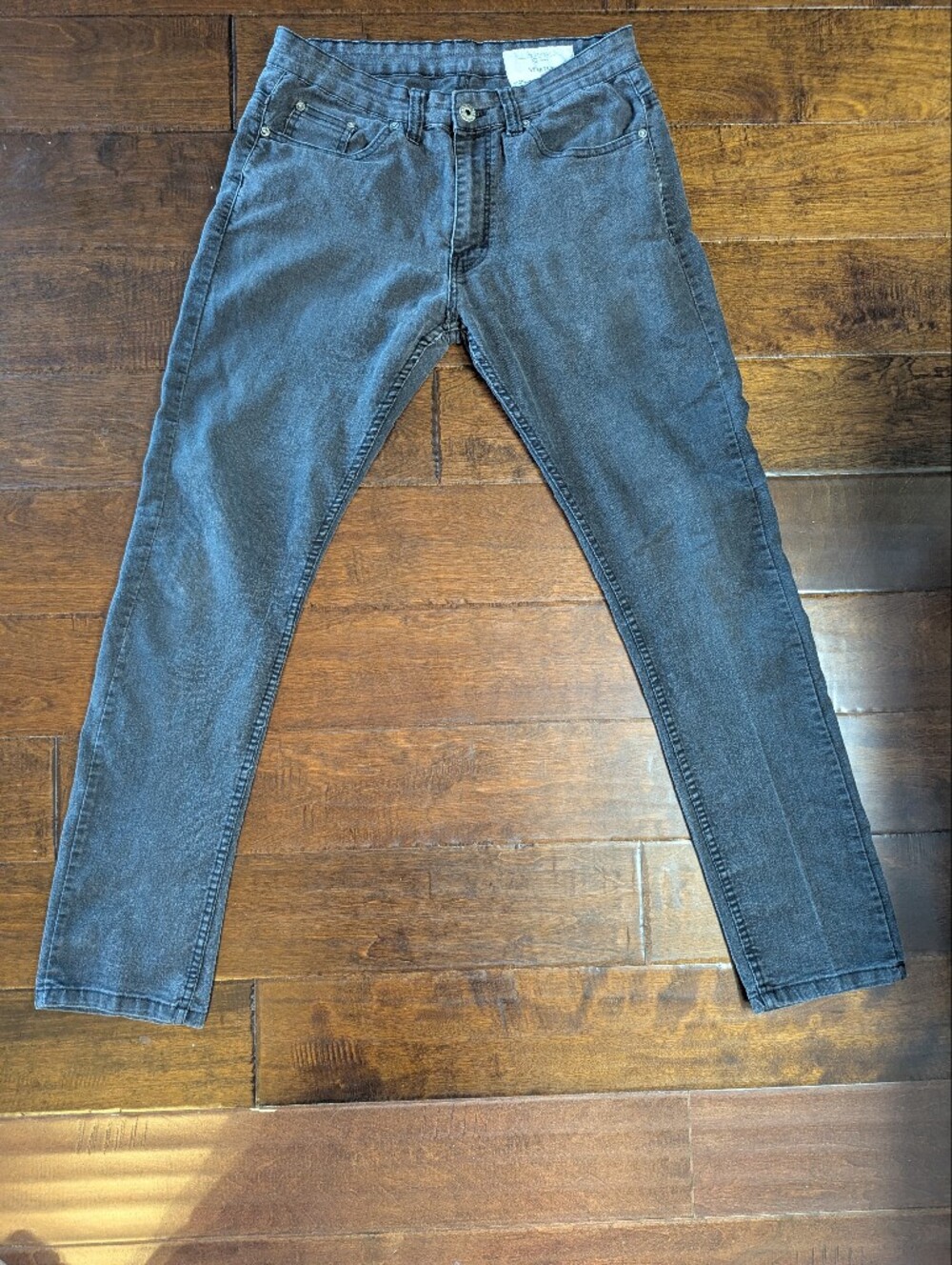 Six Lincoln New York Men Jeans Size 32/32 Black Faded Slim Fit Skinny GothicGoo